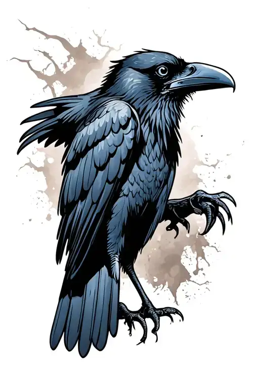 Raven Standing