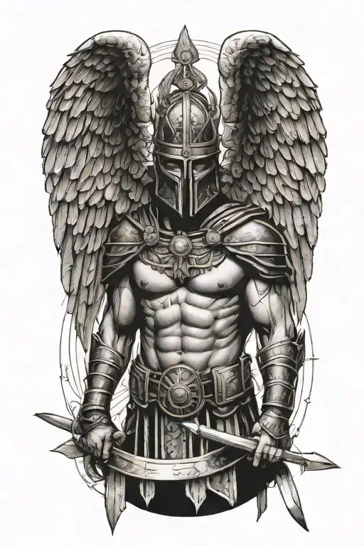 Roman Soldier Sparta Style Wings