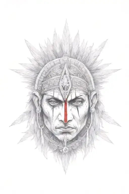Indian Warrior Standing