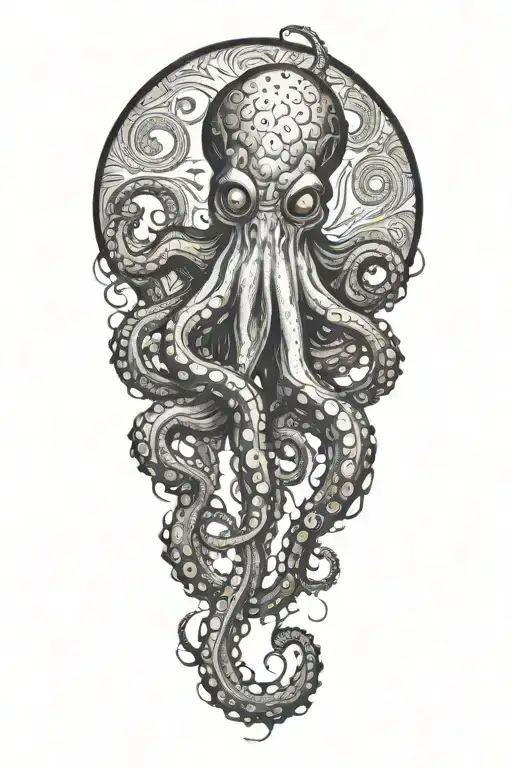 Octopus Wrapping Its Tentacles