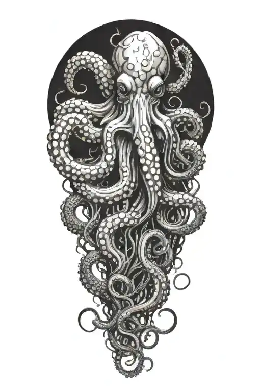 Octopus Wrapping Its Tentacles