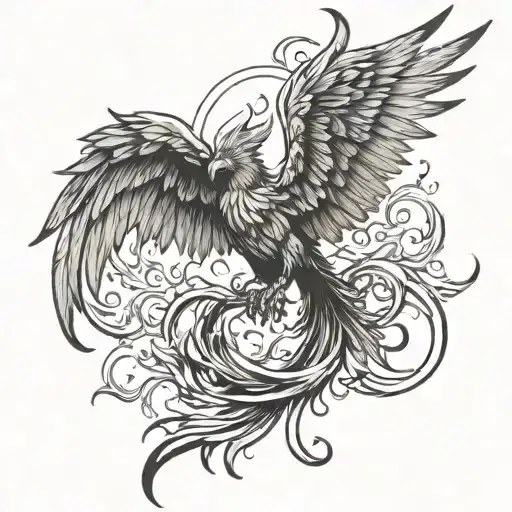 Phoenix With Wings