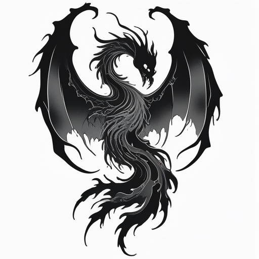 Phoenix’s Breath of Eternal Shadow Tattoo idea
