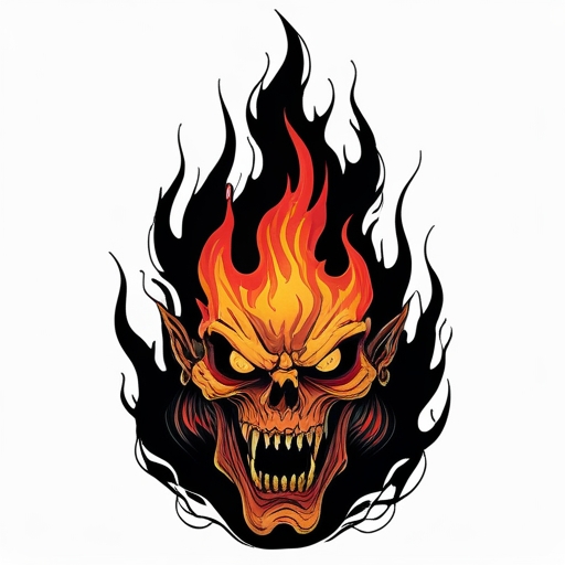 Flame’s Shadow Tattoo idea