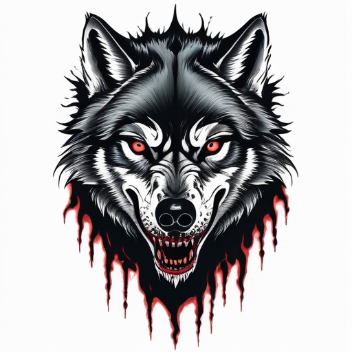 Tears of the Wolf’s Eternal Call Tattoo idea