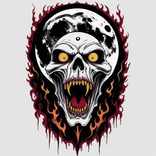 Moon’s Grasp of Flame Tattoo idea