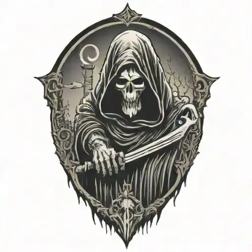 Hooded Reaper Silohuette