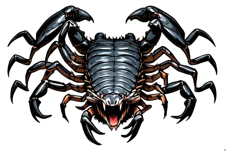 Black And Grey Scorpion
