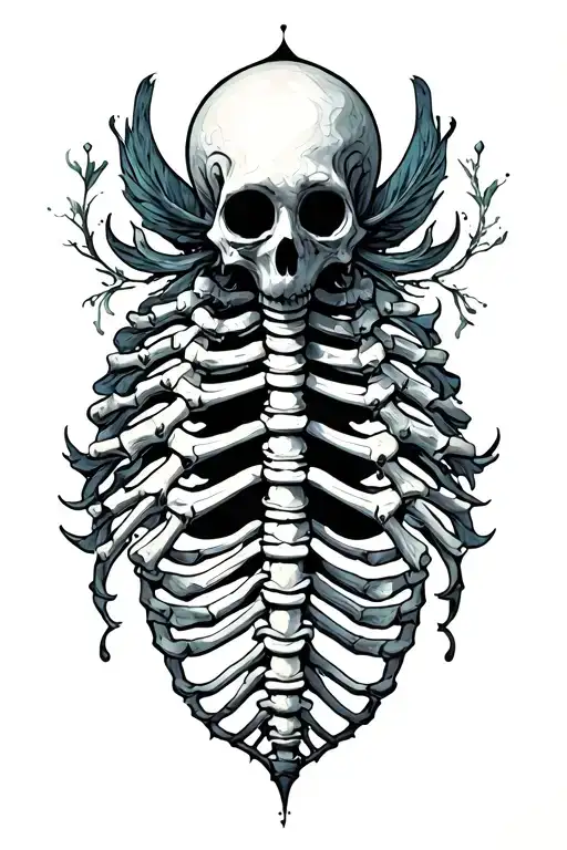 Spine Unalome Symbol Merging