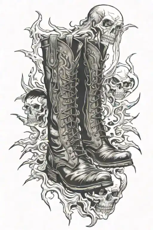 Combat Boots Cowboy Boots