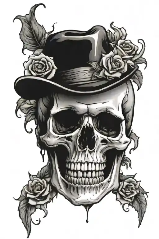 Skull And Rose