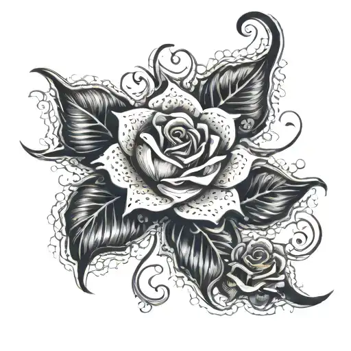 Rose Made Entirely Of Intricate Mandala Design Inspired