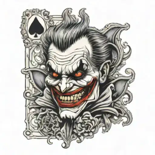 Joker Card Featuring