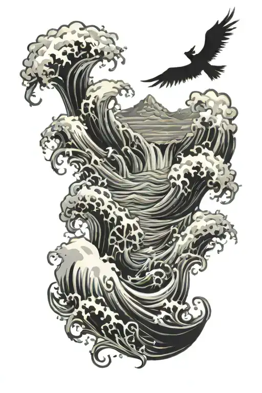 Background And Waves Below