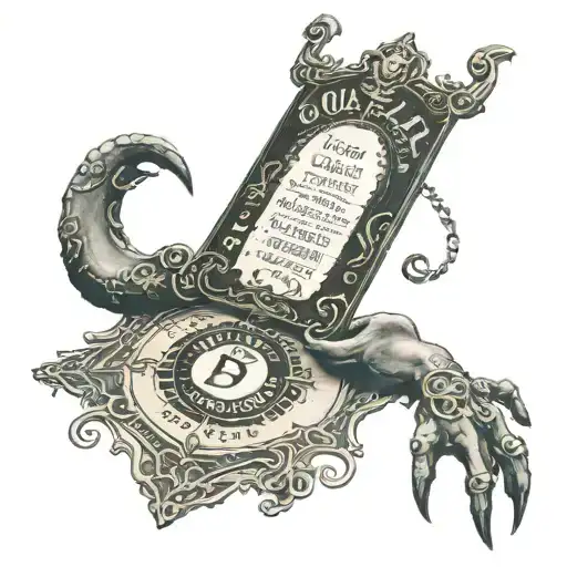 Ouija Board With A Demon