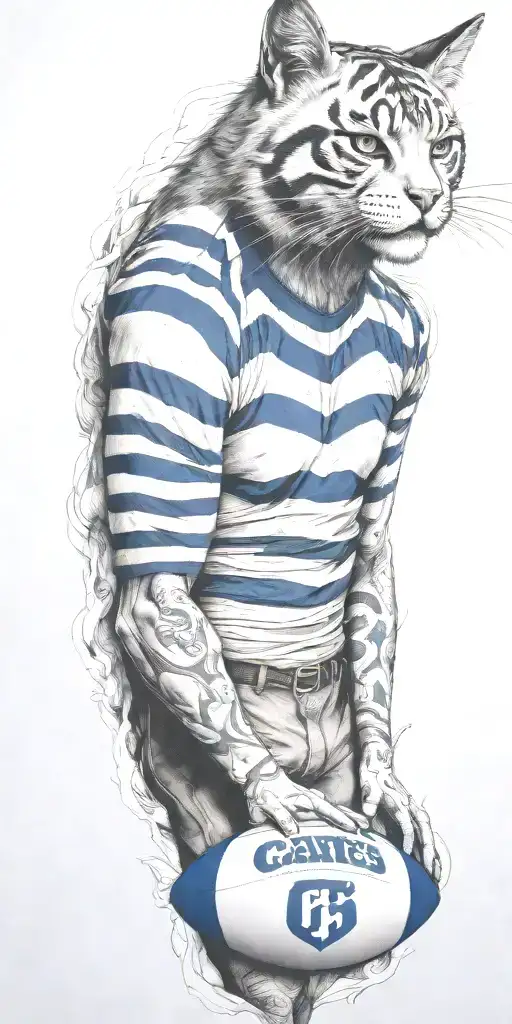 Geelong Cats Football Club Afl Stadium In Background