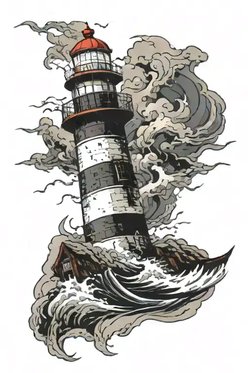 Lighthouse Stormy Condition