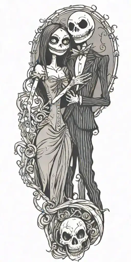 Jack And Sally From The Nightmare
