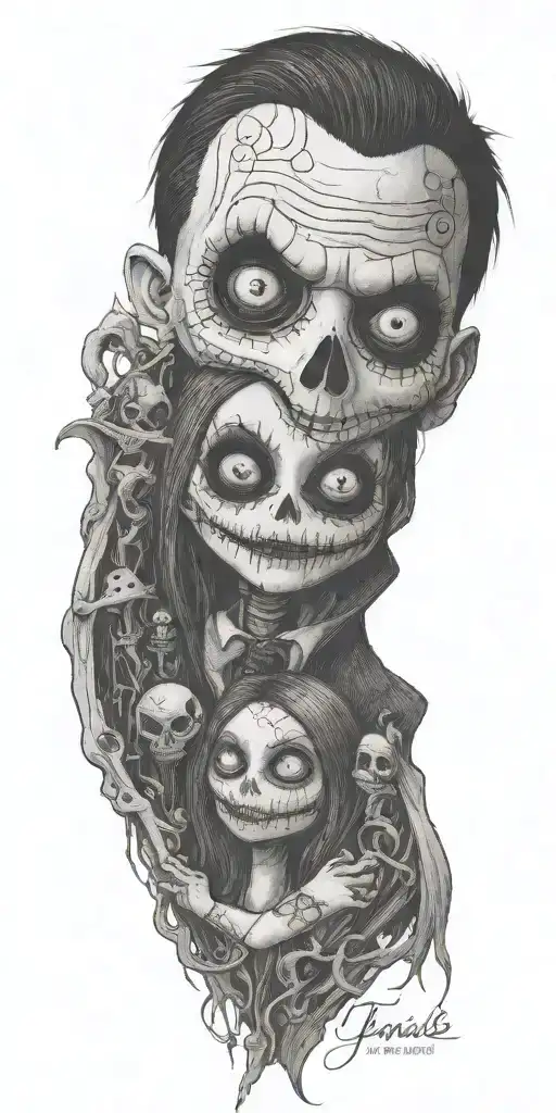 Jack And Sally From The Nightmare