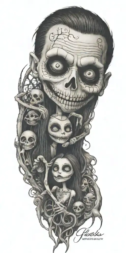 Jack And Sally From The Nightmare