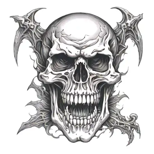 Evil Skull Soft Shading