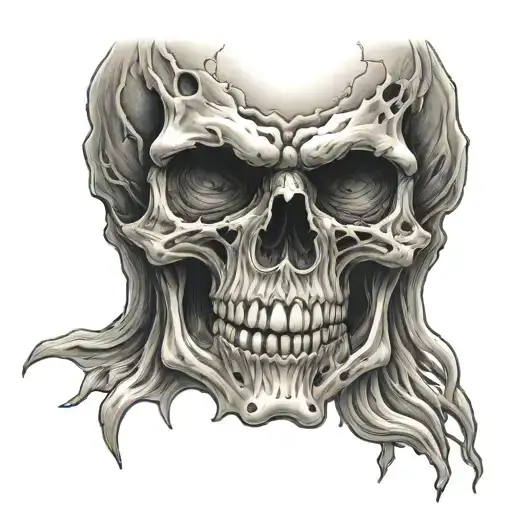 Evil Skull Soft Shading