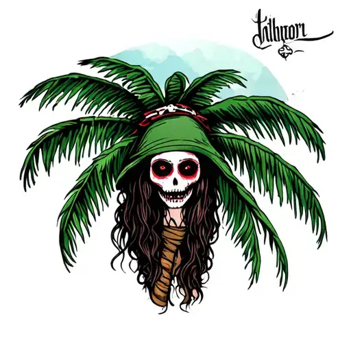 Palm Tree Pirate Girl