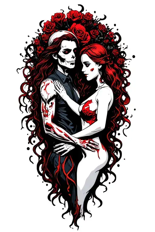 Couple Intertwined Symbolizing The Client's Love