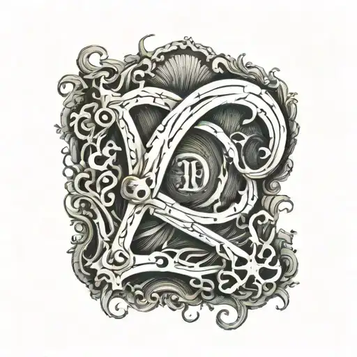 Letter A Hiding In Inside Letter D Luffy