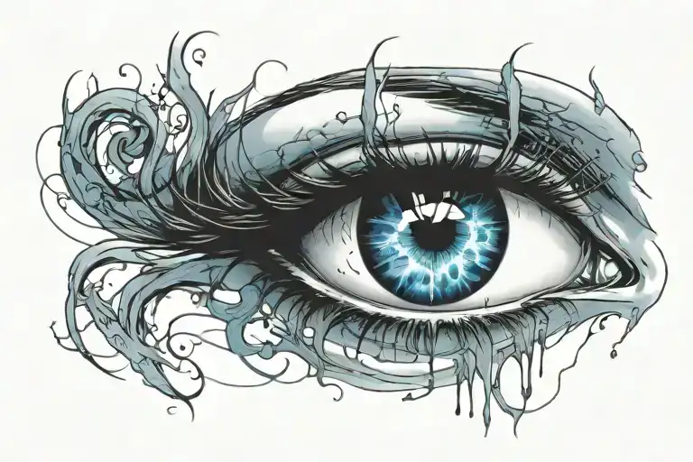 Girl Eye Blue