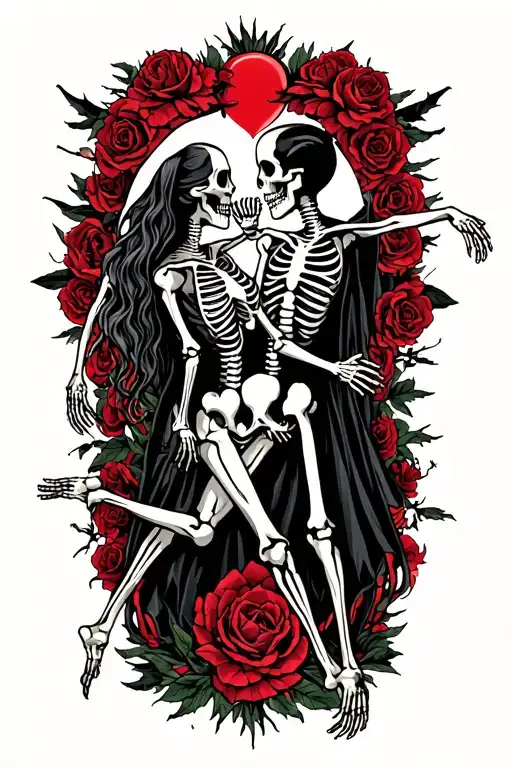 Undying Love With Soulmate Skeletons Dancing