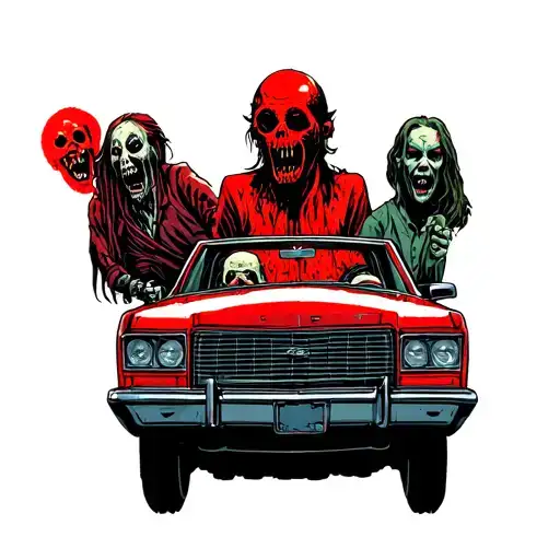 A Cross Country Car Ride With Horror Movie Characters As Passengers