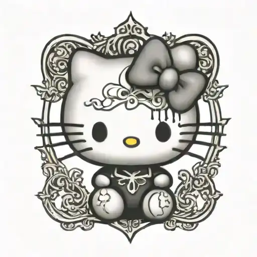 Hello Kitty Black Metal