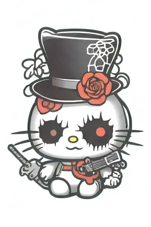 Hello Kitty Black Metal Music