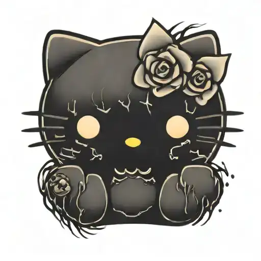 Hello Kitty Black Metal