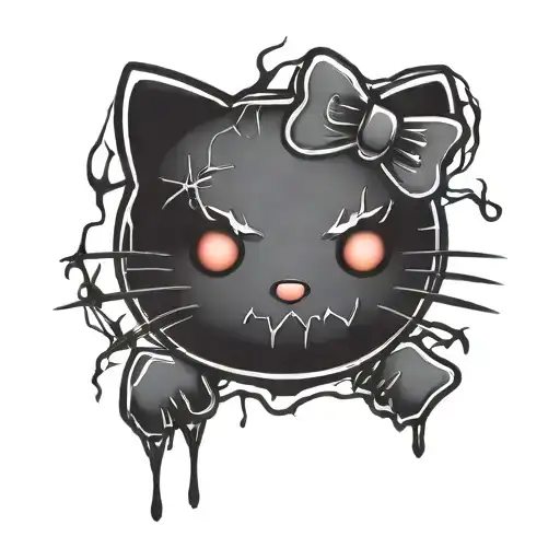Hello Kitty Black Metal