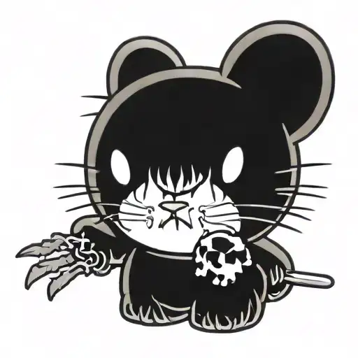 Hello Kitty Black Metal