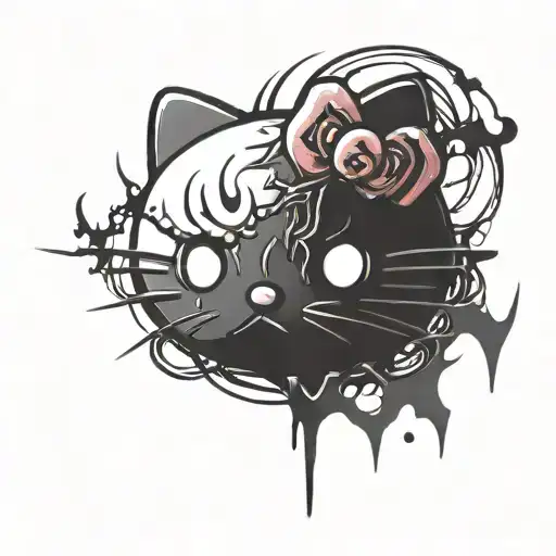 Hello Kitty Black Metal