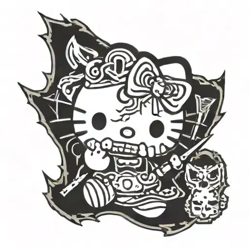 Hello Kitty Black Metal