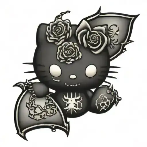 Hello Kitty Black Metal
