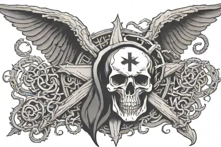 Ems Star Of Life With Grim Reaper