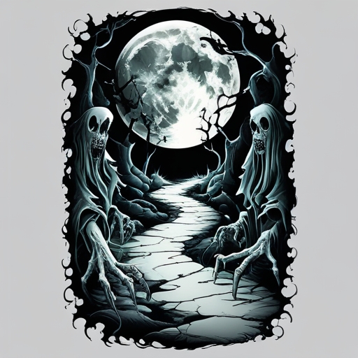 Moonlit Path of Eternal Light