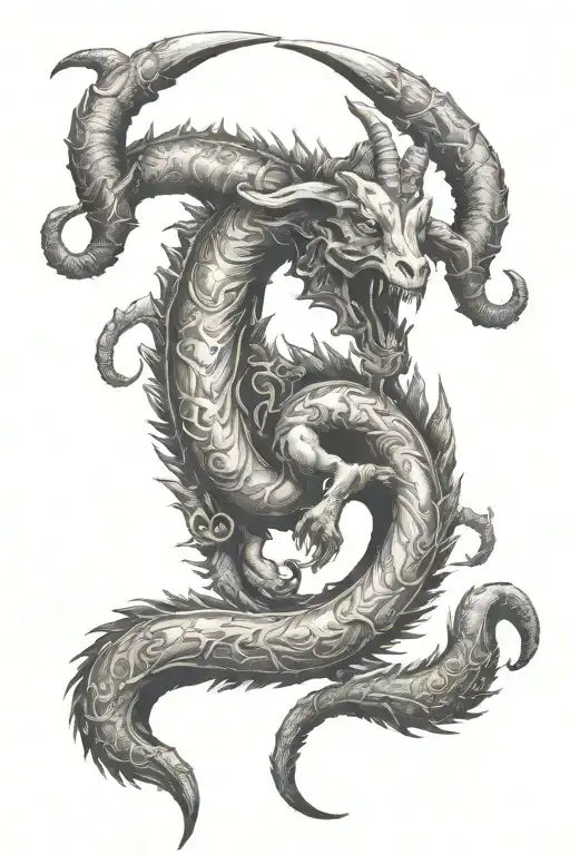 Capricorn Zodiac Sign Surrounded