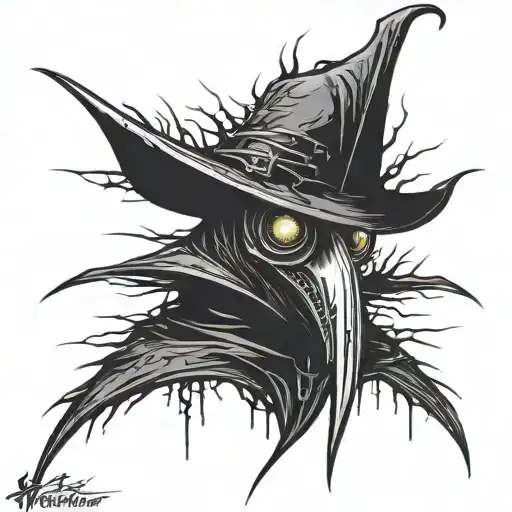 Dark Spiked Chaos Plague Doctor Simple