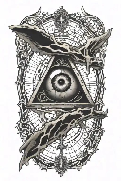 Bones Surrounding The All Seeing Eye