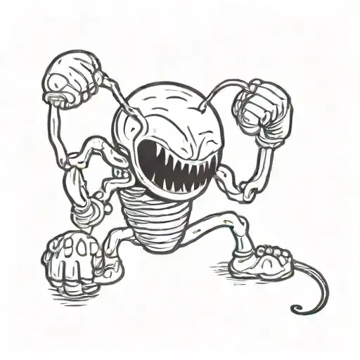 Alien With Boxing Gloves