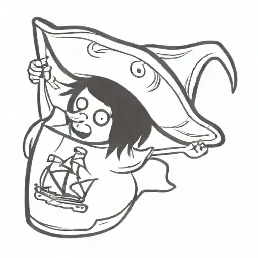 Bottle Of Rum In Pirate Hat