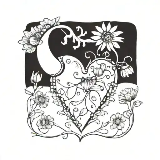 Heart And Marigold Combined