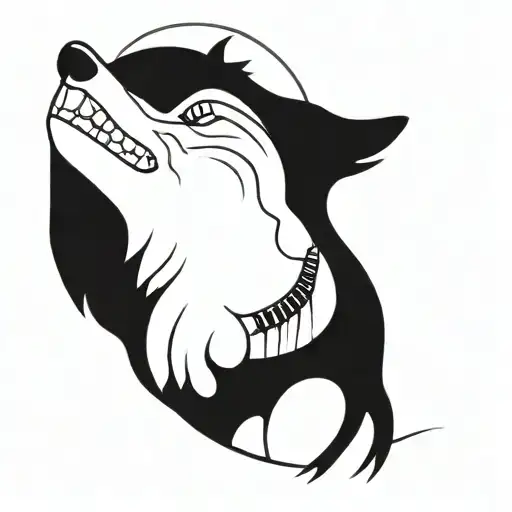 Wolf Howling Wolf Howling At The Moon Surrounded My Music