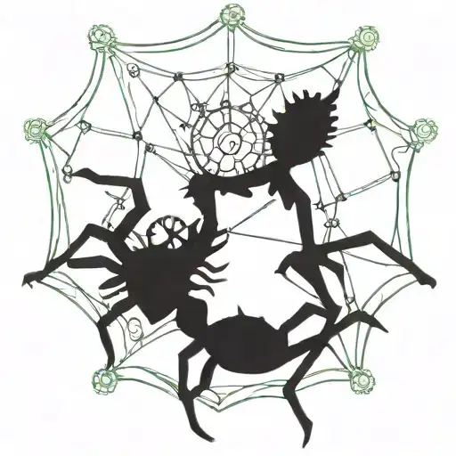 Steampunk Spider With Gears Incorporated